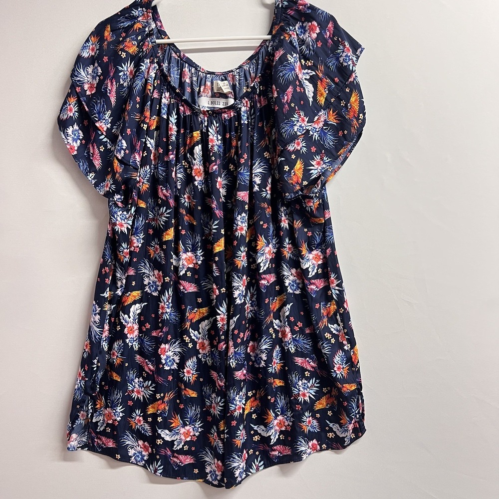 Terra&sky Top Casual‎ Floral Plus Sz  2X Printed